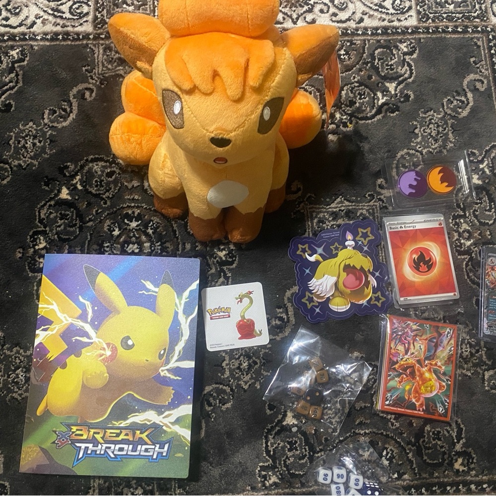 Orange Plush Toy with Accessories